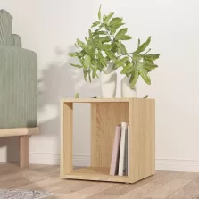  vidaXL sonoma tölgy színű szerelt fa kisasztal 33 x 33 x 34,5 cm