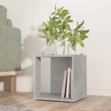 vidaXL betonszürke szerelt fa kisasztal 33 x 33 x 34,5 cm
