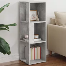   vidaXL betonszürke szerelt fa sarokszekrény 33 x 33 x 100 cm