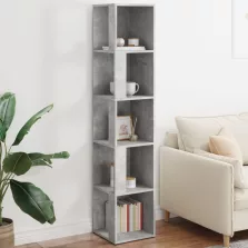   vidaXL betonszürke szerelt fa sarokszekrény 33 x 33 x 164,5 cm