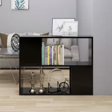 vidaXL fekete szerelt fa TV-szekrény 80 x 24 x 63 cm