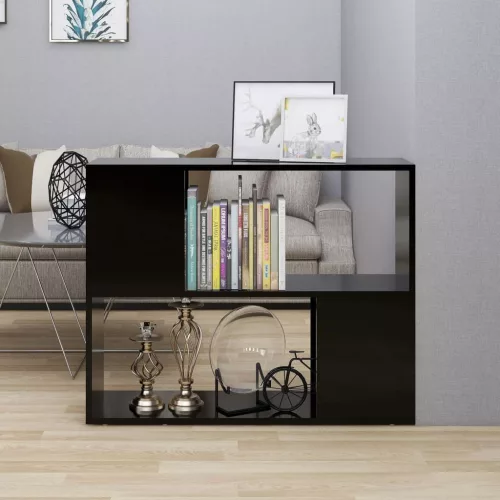 vidaXL fekete szerelt fa TV-szekrény 80 x 24 x 63 cm