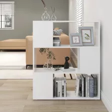  vidaXL fehér szerelt fa térelválasztó könyvszekrény 80 x 24 x 94 cm