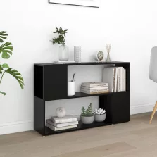 vidaXL fekete szerelt fa könyvszekrény 100 x 24 x 63 cm