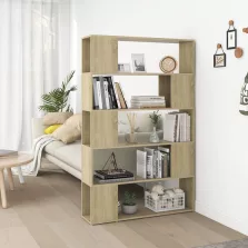   vidaXL sonoma tölgy színű térelválasztó könyvszekrény 100x24x155 cm
