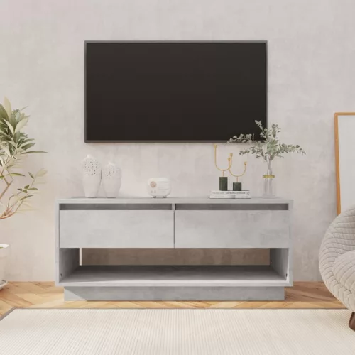 vidaXL betonszürke szerelt fa TV-szekrény 102x41x44 cm