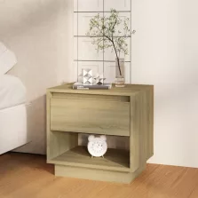   vidaXL sonoma tölgy színű forgácslap éjjeliszekrény 45 x 34 x 44 cm