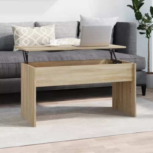 vidaXL sonoma tölgy színű szerelt fa dohányzóasztal 102x50,5x52,5 cm