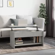   vidaXL betonszürke szerelt fa dohányzóasztal 102x50x52,5 cm