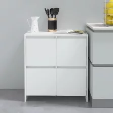 vidaXL fehér szerelt fa tálalószekrény 70x41x75 cm
