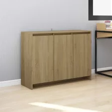   vidaXL sonoma tölgy színű szerelt fa tálalószekrény 102 x 33 x 75 cm