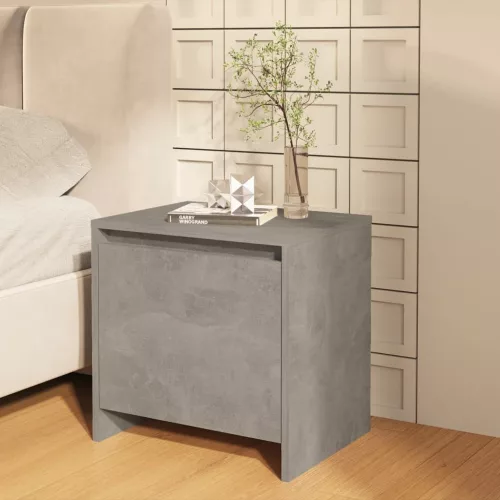 vidaXL betonszürke szerelt fa éjjeliszekrény 45x34x44,5 cm