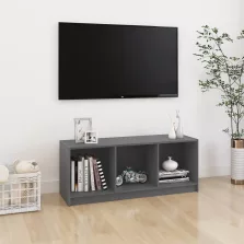   vidaXL szürke tömör fenyőfa TV-szekrény 104 x 33 x 41 cm