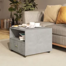   vidaXL betonszürke szerelt fa dohányzóasztal 55 x 55 x 40 cm