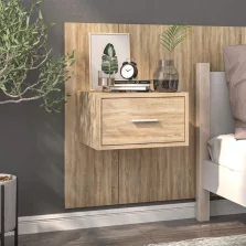   vidaXL sonoma tölgy színű falra szerelhető éjjeliszekrény