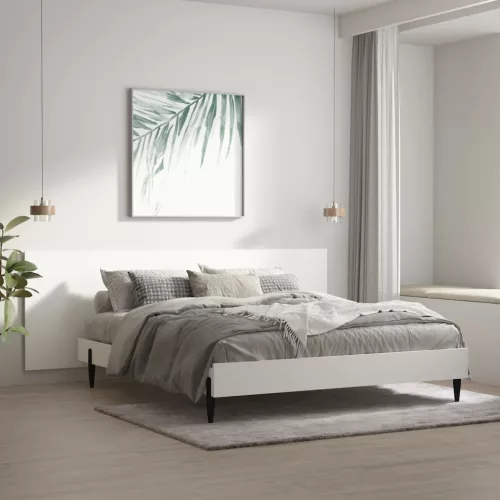 vidaXL fehér szerelt fa fali fejtámla 240 x 1,5 x 80 cm