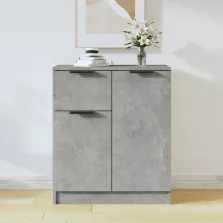   vidaXL betonszürke szerelt fa tálalóasztal 60 x 30 x 70 cm