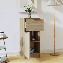   vidaXL sonoma tölgy színű szerelt fa tálalószekrény 30 x 30 x 70 cm