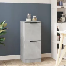   vidaXL betonszürke szerelt fa tálalószekrény 30 x 30 x 70 cm