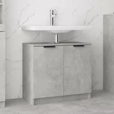   vidaXL betonszürke színű szerelt fa fürdőszobaszekrény 64,5x33,5x59 cm