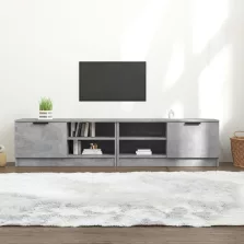   vidaXL 2 db betonszürke szerelt fa TV-szekrény 80x35x36,5 cm