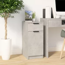   vidaXL betonszürke szerelt fa íróasztalszekrény 33,5 x 50 x 75 cm