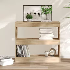   vidaXL sonoma tölgy térelválasztó könyvszekrény 80 x 30 x 72 cm