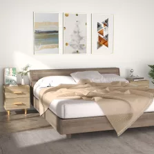   vidaXL 2 db sonoma-tölgy színű éjjeliszekrény 40 x 35 x 47,5 cm