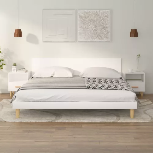 vidaXL 2 db fehér éjjeliszekrény 40 x 35 x 47 cm