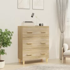   vidaXL sonoma-tölgyszínű szerelt fa tálalóasztal 70 x 34 x 90 cm
