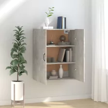   vidaXL betonszürke szerelt fa függőszekrény 69,5 x 34 x 90 cm