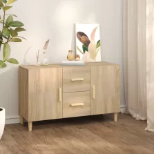   vidaXL sonoma tölgy színű szerelt fa tálalószekrény 100 x 36 x 60 cm