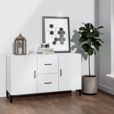   vidaXL fehér mszerelt faűfa tálalóasztal 100 x 36 x 60 cm