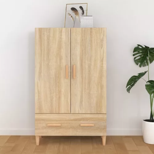 vidaXL sonoma-tölgyszínű szerelt fa magasszekrény 70 x 31 x 115 cm