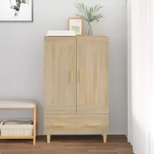   vidaXL sonoma-tölgyszínű szerelt fa magasszekrény 70 x 31 x 115 cm
