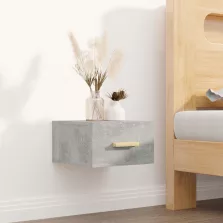   vidaXL 2 db betonszürke falra szerelhető éjjeliszekrény 35x35x20 cm