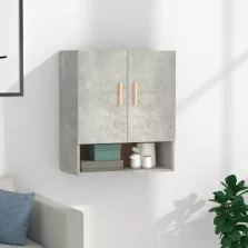 vidaXL betonszürke szerelt fa faliszekrény 60 x 31 x 70 cm