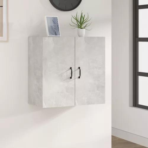 vidaXL betonszürke szerelt fa faliszekrény 60 x 31 x 60 cm