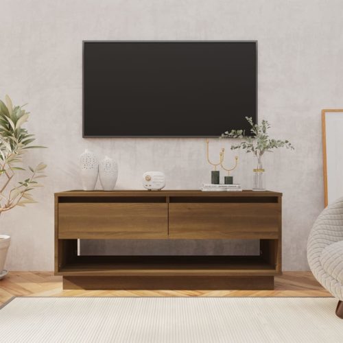 vidaXL barna tölgy színű forgácslap TV-szekrény 102 x 41 x 44 cm