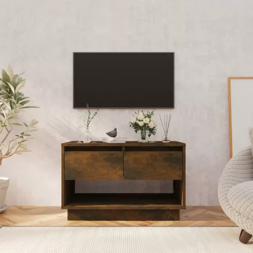 vidaXL füstös tölgy színű szerelt fa TV-szekrény 70x41x44 cm