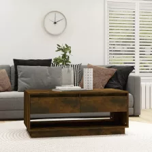   vidaXL füstös tölgy színű szerelt fa dohányzóasztal 102,5 x 55 x 44 cm