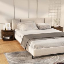   vidaXL 2 db füstös tölgy színű éjjeliszekrény 45x34x44 cm