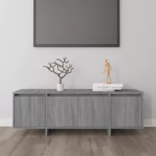  vidaXL szürke sonoma színű szerelt fa TV-szekrény 120x30x40,5 cm