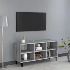   vidaXL szürke sonoma színű TV-szekrény fémlábakkal 103,5 x 30 x 50 cm