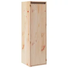   vidaXL fekete tömör fenyőfa faliszekrény 30 x 30 x 100 cm