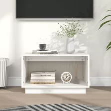 vidaXL fehér tömör fenyőfa TV-szekrény 60x35x35 cm
