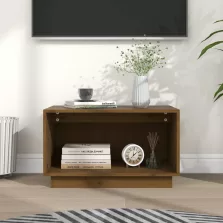 vidaXL mézbarna tömör fenyőfa TV-szekrény 60x35x35 cm