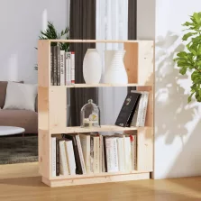   vidaXL tömör fenyőfa könyvszekrény/térelválasztó 80 x 25 x 101 cm