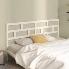   vidaXL fehér tömör fenyőfa ágy fejtámla 206 x 4 x 100 cm