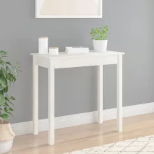   vidaXL fehér tömör fenyőfa tálalóasztal 80 x 40 x 75 cm